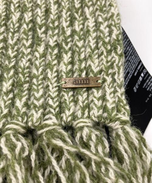 AMI Alexandre Mattiussi（アミアレクサンドルマテュッシ）AMI Alexandre Mattiussi (アミアレクサンドルマテュッシ) マフラー グリーン サイズ:Free 未使用品の古着・服飾アイテム