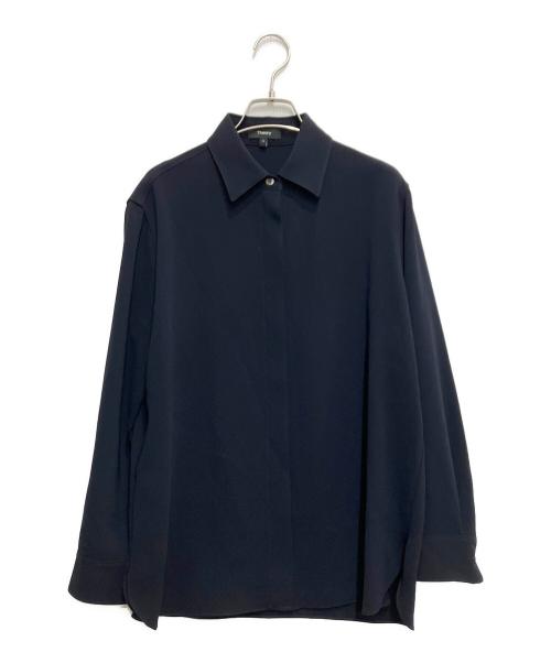 theory（セオリー）theory (セオリー) 長袖シャツ ネイビー サイズ:Sの古着・服飾アイテム
