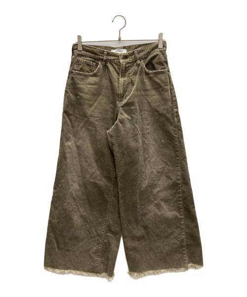 JOHNBULL（ジョンブル）JOHNBULL (ジョンブル) MUSE de Deuxieme Classe (ミューズ ドゥーズィエム クラス) 硫化染めカットオフコーデュロイパンツ ブラウン サイズ:SIZE Sの古着・服飾アイテム
