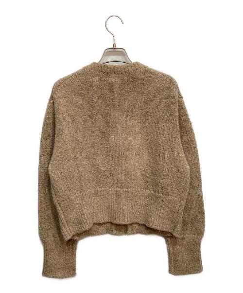 ARPEGE STORY（アルページュストーリー）ARPEGE STORY (アルページュストーリー) スパンコールニットジャケット ベージュ サイズ:2の古着・服飾アイテム