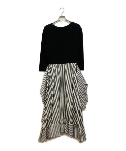 Diagram（ダイアグラム）Diagram (ダイアグラム) ニットコンビノットワンピース ブラック サイズ:SIZE 36の古着・服飾アイテム