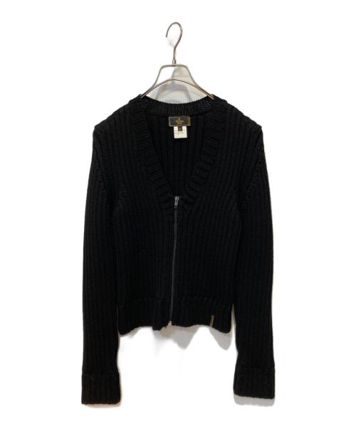 FENDI（フェンディ）FENDI (フェンディ) ニットジャケット ブラック サイズ:44の古着・服飾アイテム
