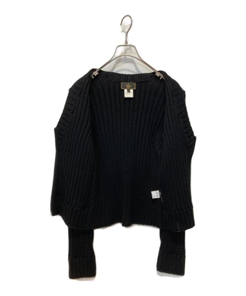 FENDI（フェンディ）FENDI (フェンディ) ニットジャケット ブラック サイズ:44の古着・服飾アイテム