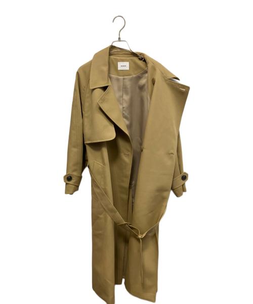 MIESROHE（ミースロエ）MIESROHE (ミースロエ) ドルマンステンカラーコート ベージュの古着・服飾アイテム