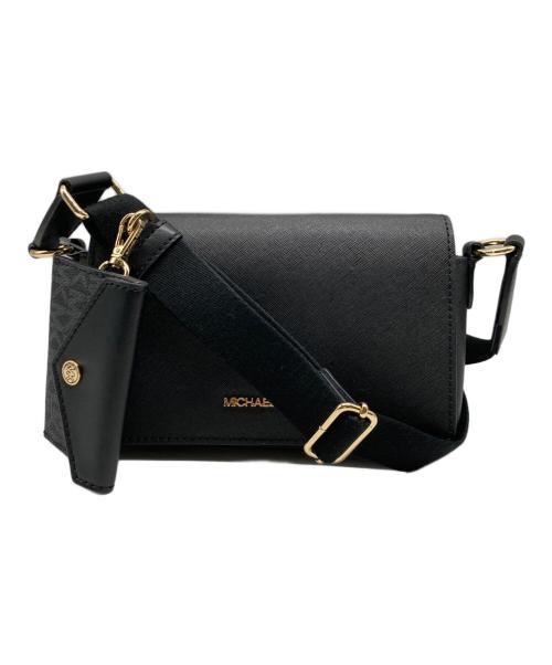 MICHAEL KORS（マイケル・コース）MICHAEL KORS (マイケル・コース) ショルダーバッグ ブラックの古着・服飾アイテム