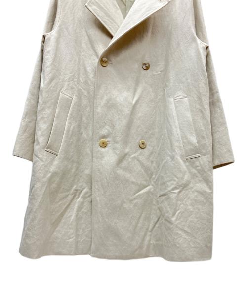 GALERIE VIE（ギャルリーヴィー）GALERIE VIE (ギャルリーヴィー) ドライコットンツイルノーカラーコート ベージュ サイズ:SIZE 36の古着・服飾アイテム