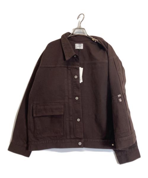 MIESROHE（ミースロエ）MIESROHE (ミースロエ) オーバーサイズデニムカバーオール ブラウン サイズ:1の古着・服飾アイテム