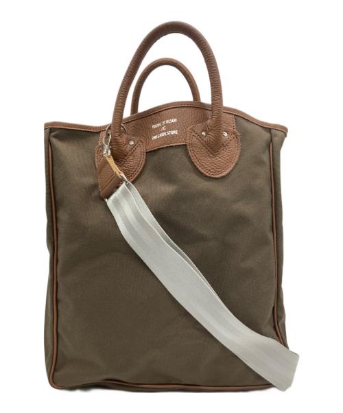 YOUNG & OLSEN The DRYGOODS STORE（ヤングアンドオルセン ザ ドライグッズストア）YOUNG & OLSEN The DRYGOODS STORE (ヤングアンドオルセン ザ ドライグッズストア) OUTDOOR (アウトドア) 2WAYショルダーバッグ オリーブの古着・服飾アイテム