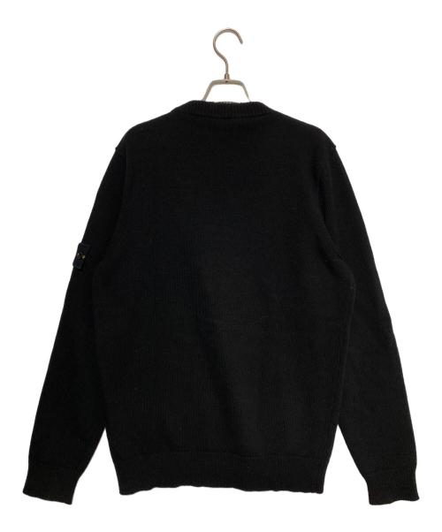STONE ISLAND（ストーンアイランド）STONE ISLAND (ストーンアイランド) クルーネックニット ブラック サイズ:Lの古着・服飾アイテム