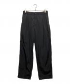 ATON×BEAUTY&YOUTHエイトン×ビューティーアンドユース）の古着「別注 TAILORED EASY PANTS」｜ブラック