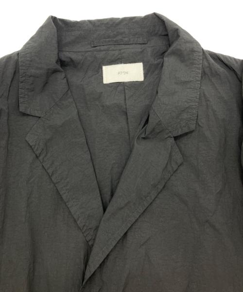 ATON（エイトン）ATON (エイトン) GARMENT DYED TAILORED JACKET　JKAGGM6970 ブラック サイズ:06の古着・服飾アイテム
