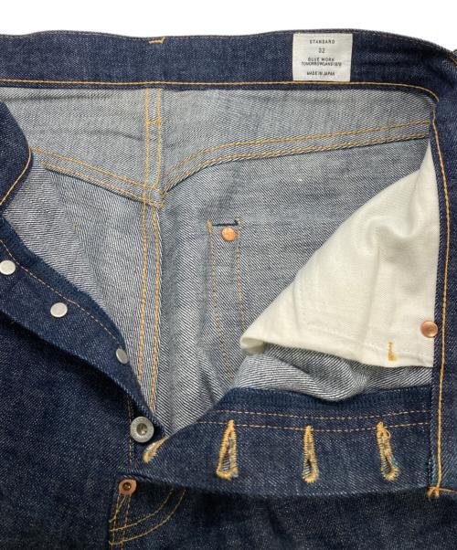 BLUE WORK（ブルーワーク）BLUE WORK (ブルーワーク) 13.5オンスデニム 5ポケットワイドパンツ インディゴ サイズ:32の古着・服飾アイテム