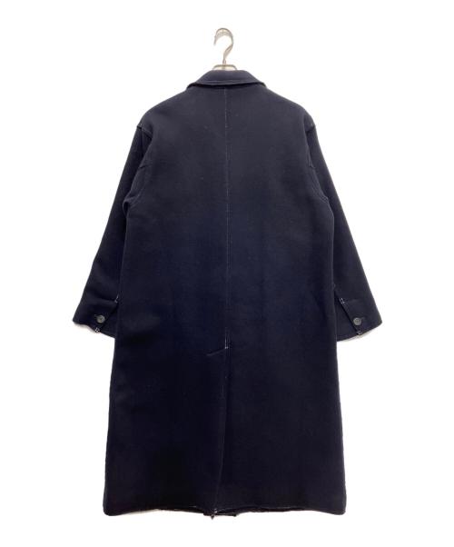 MAISON SPECIAL（メゾンスペシャル）MAISON SPECIAL (メゾンスペシャル) オーバーカットオフステッチセミダブルチェスターコート ネイビー サイズ:01の古着・服飾アイテム