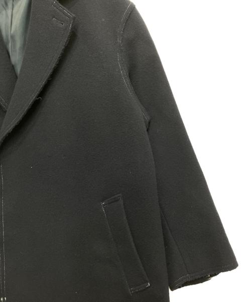 MAISON SPECIAL（メゾンスペシャル）MAISON SPECIAL (メゾンスペシャル) オーバーカットオフステッチセミダブルチェスターコート ネイビー サイズ:01の古着・服飾アイテム