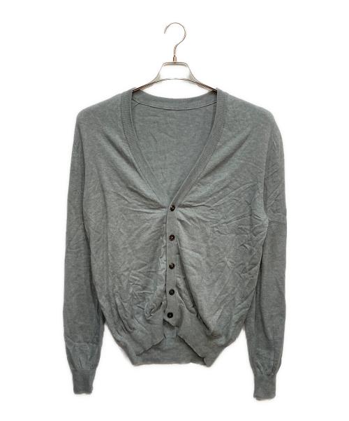 Maison Margiela（メゾンマルジェラ）Maison Margiela (メゾンマルジェラ) エルボーパッチカーディガン グレー サイズ:Lの古着・服飾アイテム