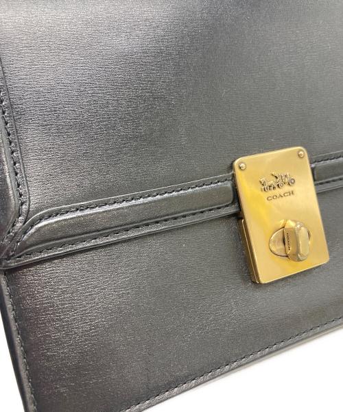 COACH（コーチ）COACH (コーチ) ハットン チェーンショルダーバッグ ブラックの古着・服飾アイテム