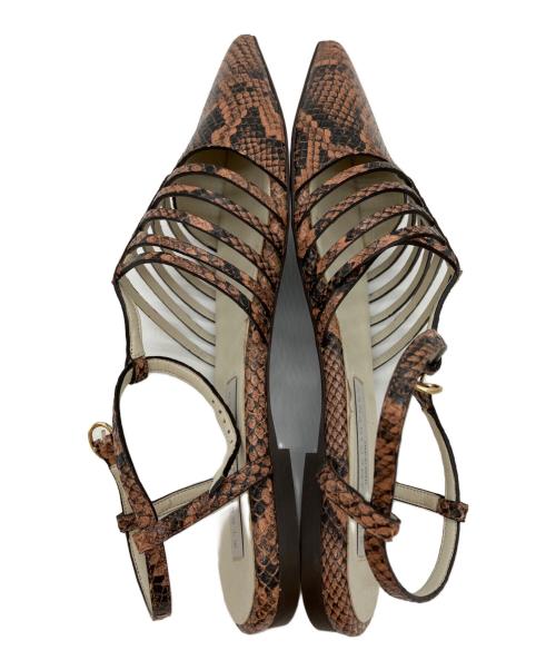 STELLA McCARTNEY（ステラマッカートニー）STELLA McCARTNEY (ステラマッカートニー) アンクルベルトフラット ミュール ブラウン サイズ:37の古着・服飾アイテム