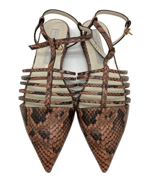 STELLA McCARTNEY（ステラマッカートニー）STELLA McCARTNEY (ステラマッカートニー) アンクルベルトフラット ミュール ブラウン サイズ:37の古着・服飾アイテム
