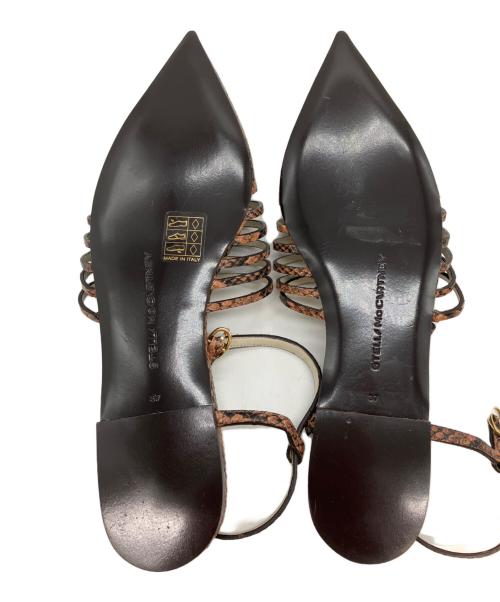 STELLA McCARTNEY（ステラマッカートニー）STELLA McCARTNEY (ステラマッカートニー) アンクルベルトフラット ミュール ブラウン サイズ:37の古着・服飾アイテム