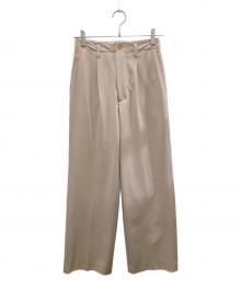 Spick and Span（スピック＆スパン）の古着「ワイドパンツ」｜ベージュ