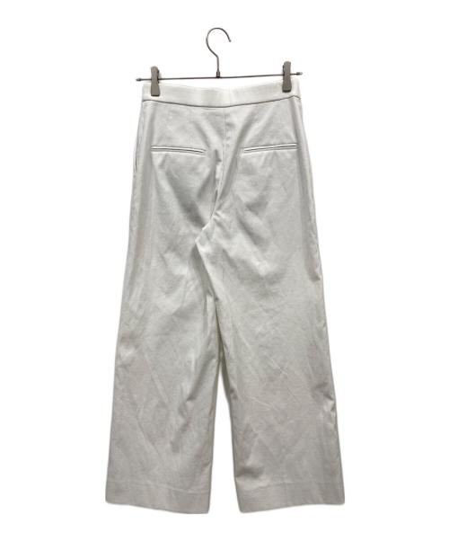 icB（アイシービー）icB (アイシービー) シェルタリングドライオックス ワイドパンツ ホワイト サイズ:2の古着・服飾アイテム