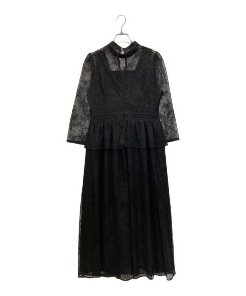 LeJa（レジャ）Leja (レジャ) レースワンピース ブラック サイズ:Ｍの古着・服飾アイテム