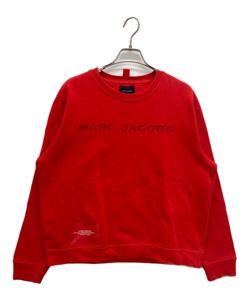 MARC JACOBS（マークジェイコブズ）MARC JACOBS (マークジェイコブズ) THE SWEATSHIRT　ザ スウェットシャツ　クルーネックスウェット レッド サイズ:Lの古着・服飾アイテム
