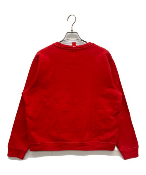 MARC JACOBS（マークジェイコブズ）MARC JACOBS (マークジェイコブズ) THE SWEATSHIRT　ザ スウェットシャツ　クルーネックスウェット レッド サイズ:Lの古着・服飾アイテム
