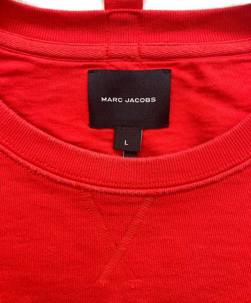 MARC JACOBS（マークジェイコブズ）MARC JACOBS (マークジェイコブズ) THE SWEATSHIRT　ザ スウェットシャツ　クルーネックスウェット レッド サイズ:Lの古着・服飾アイテム