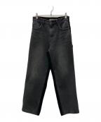 Matin Kimマーティン・キム）の古着「切替デニムパンツ」｜ブラック