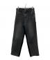 Matin Kim（マーティン・キム）の古着「切替デニムパンツ」｜ブラック