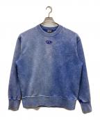 DIESELディーゼル）の古着「メタルDロゴオーバーダイスウェット」｜ブルー