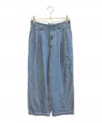 SLOBE IENAスローブ イエナ）の古着「LEDENIM TUCK TROUSERデニム 25030912753030」｜インディゴ