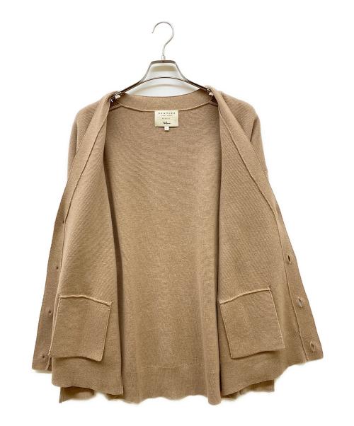 DEMYLEE（デミリー）DEMYLEE (デミリー) Ron Herman (ロンハーマン) Milano Rib Cardigan ベージュ サイズ:Lの古着・服飾アイテム