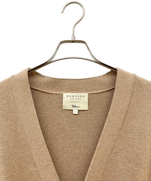 DEMYLEE（デミリー）DEMYLEE (デミリー) Ron Herman (ロンハーマン) Milano Rib Cardigan ベージュ サイズ:Lの古着・服飾アイテム