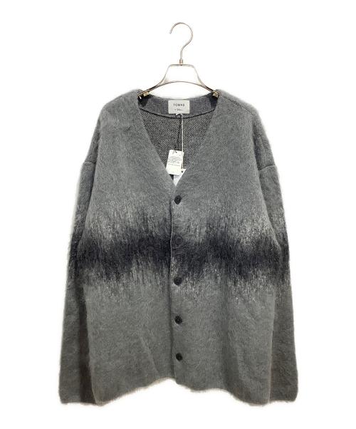 Tomas Maier（トーマスマイヤー）Tomas Maier (トーマスマイヤー) Ron Herman (ロンハーマン) Mohair Cardigan グレー×ブラック サイズ:Lの古着・服飾アイテム
