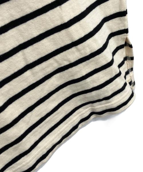 THE SHINZONE（ザ シンゾーン）THE SHINZONE (ザ シンゾーン) PANEL BORDER TEE アイボリー サイズ:f0の古着・服飾アイテム