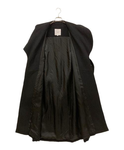 UN3D.（アンスリード）UN3D. (アンスリード) アンゴラ混ウールロングコート ブラック サイズ:SIZE 36の古着・服飾アイテム