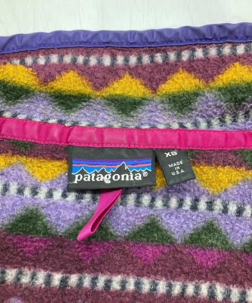 Patagonia（パタゴニア）Patagonia (パタゴニア) プリンテッド ライトウェイト シンチラ スナップT パープル サイズ:XSの古着・服飾アイテム