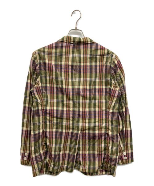 kenneth field（ケネスフィールド）kenneth field (ケネスフィールド) J.PRESS (ジェイプレス) マドラスチェックジャケット グリーン×ブラウン サイズ:36の古着・服飾アイテム