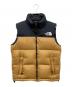 THE NORTH FACE（ザ ノース フェイス）の古着「NUPTSE VEST」｜ブラウン×ブラック