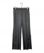AP STUDIOエーピーストゥディオ）の古着「サイドラインチェックパンツ」｜グレー