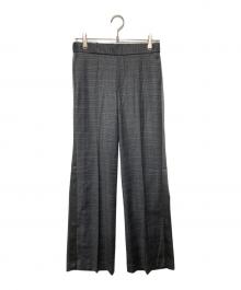 AP STUDIO（エーピーストゥディオ）の古着「サイドラインチェックパンツ」｜グレー