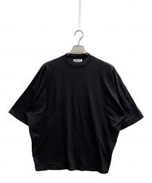JIL SANDER（ジルサンダー）の古着「モックネック Ｔシャツ」｜ブラック