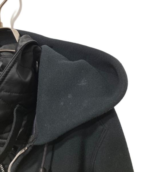 sacai（サカイ）sacai (サカイ) Sponge Sweat Hoodie/スポンジスウェットフーディ ネイビー×ブラック サイズ:2の古着・服飾アイテム
