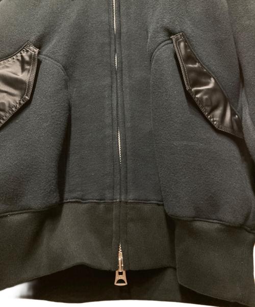 sacai（サカイ）sacai (サカイ) Sponge Sweat Hoodie/スポンジスウェットフーディ ネイビー×ブラック サイズ:2の古着・服飾アイテム