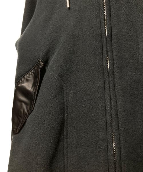 sacai（サカイ）sacai (サカイ) Sponge Sweat Hoodie/スポンジスウェットフーディ ネイビー×ブラック サイズ:2の古着・服飾アイテム