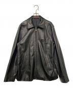 PAUL SMITHポールスミス）の古着「ラムレザージャケット」｜ブラック