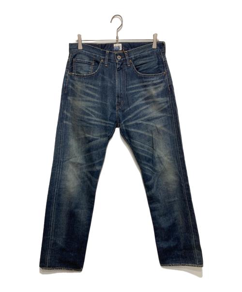 A BATHING APE（ア ベイシング エイプ）A BATHING APE (ア ベイシング エイプ) バック刺繍デニムパンツ インディゴ サイズ:Sの古着・服飾アイテム