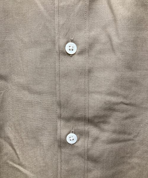ATON（エイトン）ATON (エイトン) SHORT FIBER SILK WASHED SHIRT/ショート ファイバー シルク ウォッシュド シャツ キャメル サイズ:44の古着・服飾アイテム